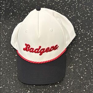 Under Armour White and Black Cap with Red Logo